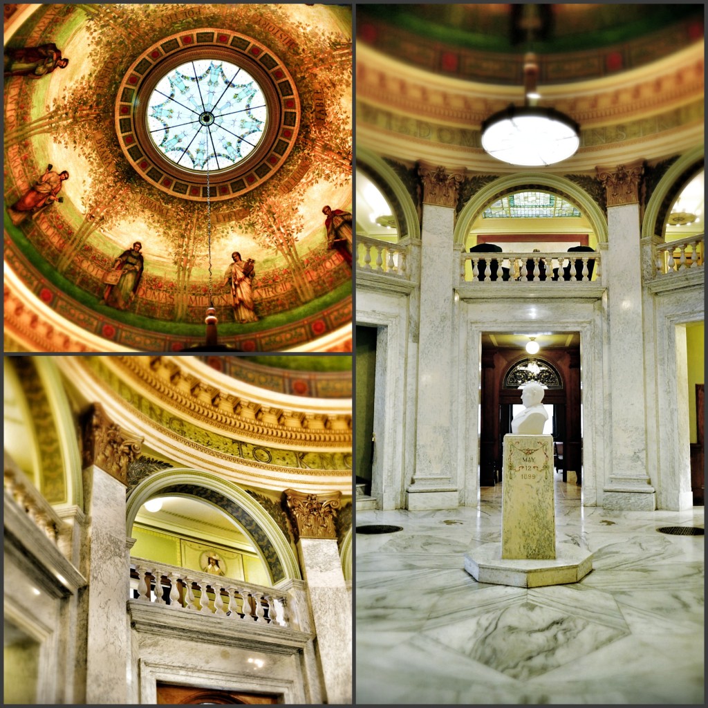 Main Lobby Collage Roswell P. Flower Memorial Library