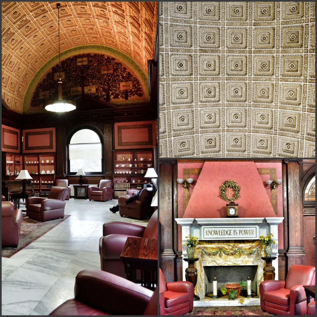 The Pink Room Collage Roswell P. Flower Memorial Library