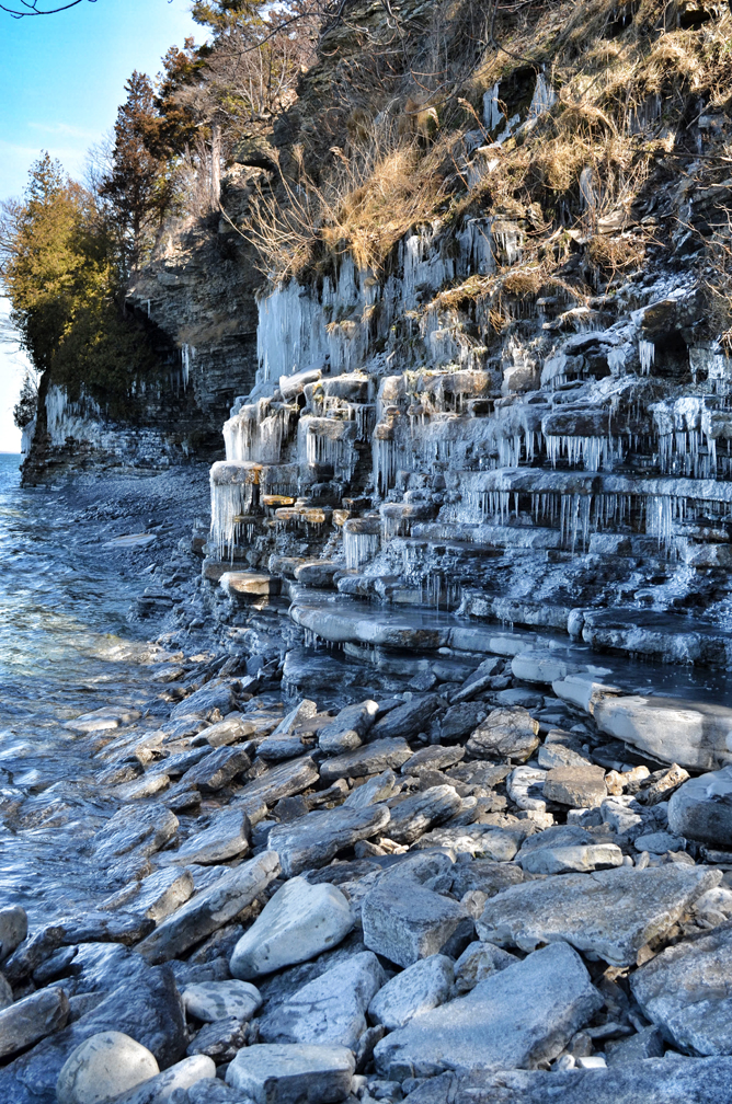 Frozen Cliff Face