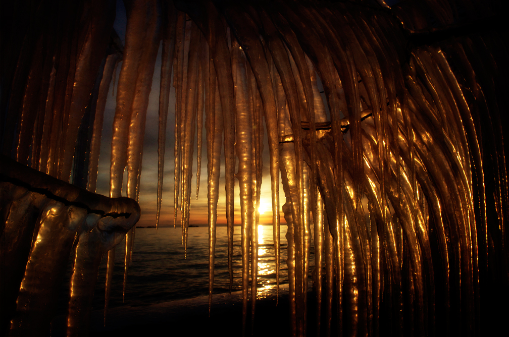 Icicle Sunset