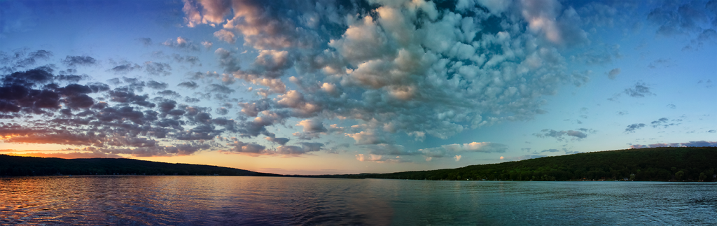 Sunset on Honeoye Lake