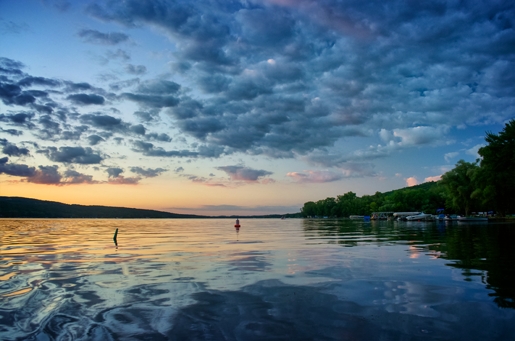 Sunset on Honeoye Lake