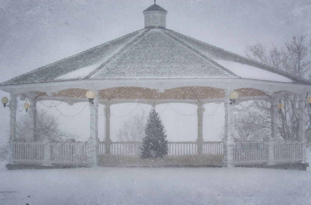 Winter Gazebo Sackets Harbor Photo by Andrea Parisi