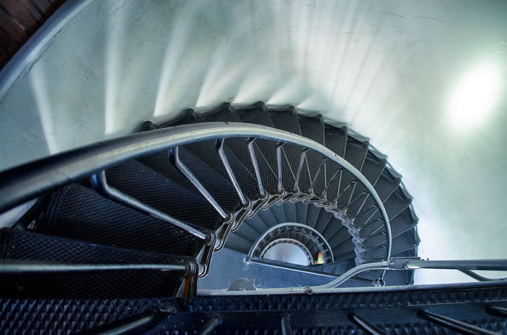 Rock Island Lighthouse Spiral Staircase