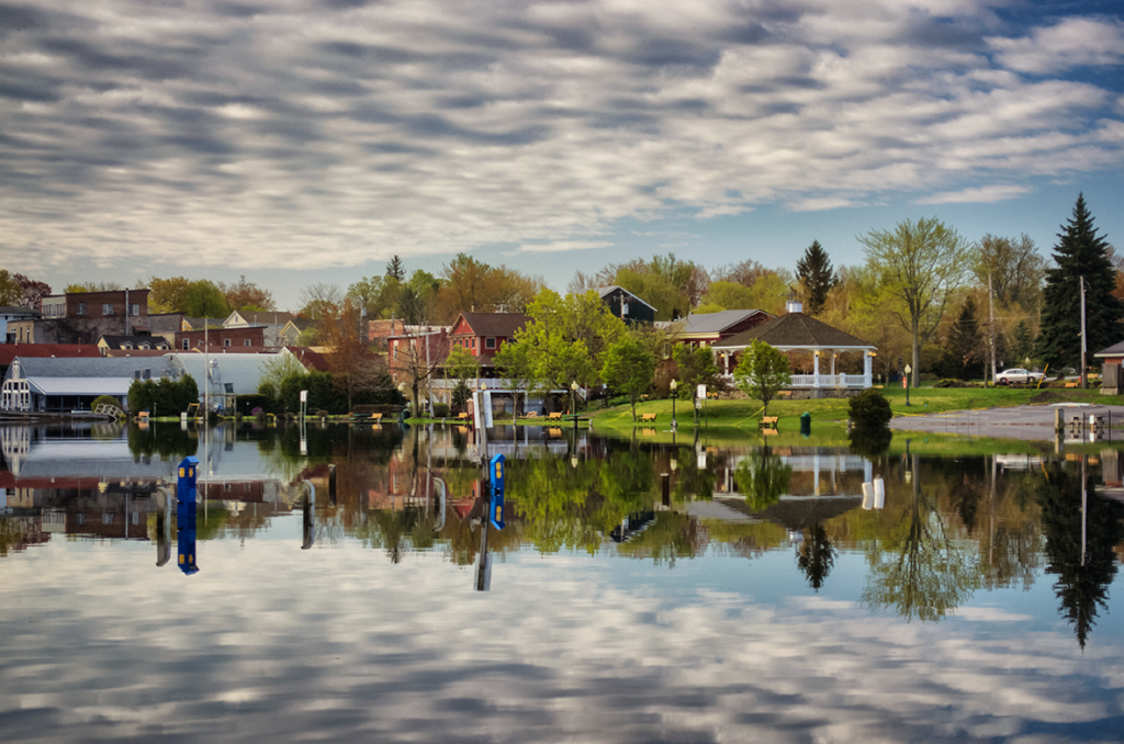 Flooding in Sackets Harbor, N.Y.