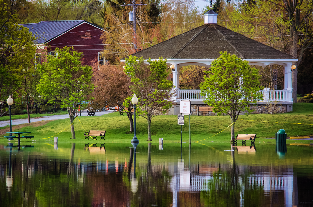 Flooding in Sackets Harbor, N.Y.