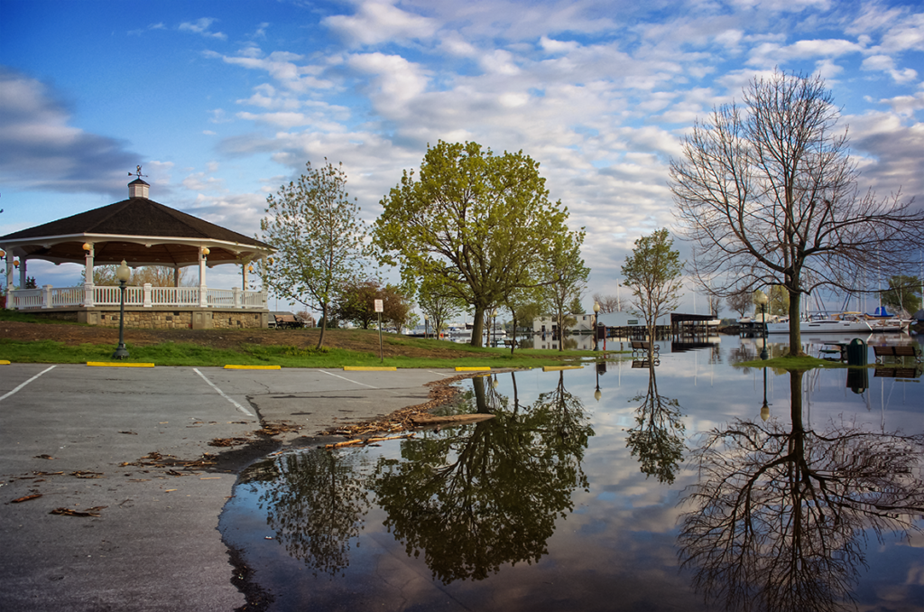 Flooding in Sackets Harbor, N.Y.